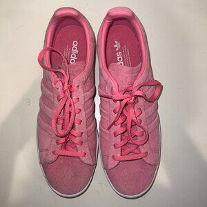 Adidas Suede Pink Campus Sneakers, US 9